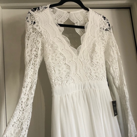 NWT Lulus Awaken My Love white lace dress - Picture 8 of 11